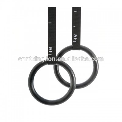 Wholesale Scale Line Customized Exercise ABS Black Gymnastics Fitness Gym Ring With Strap