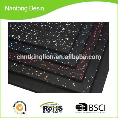 Anti-slip gym rubber flooring mat