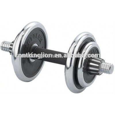 chorme dumbbell set with rubber inside