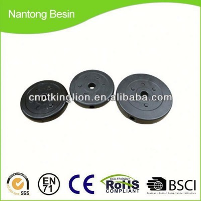 cheap Black plastic cement and sand weight plate