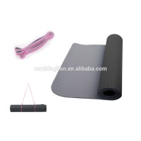 Promotion Hot Selling Custmerized Rubber Yoga Mat With Resistance Band Yoga Set